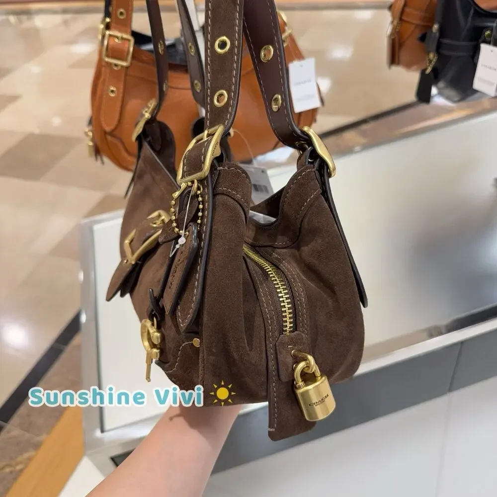 NWT COACH Drifter Shoulder Bag 31 Dark Chocolate CFM44 refined calf leather